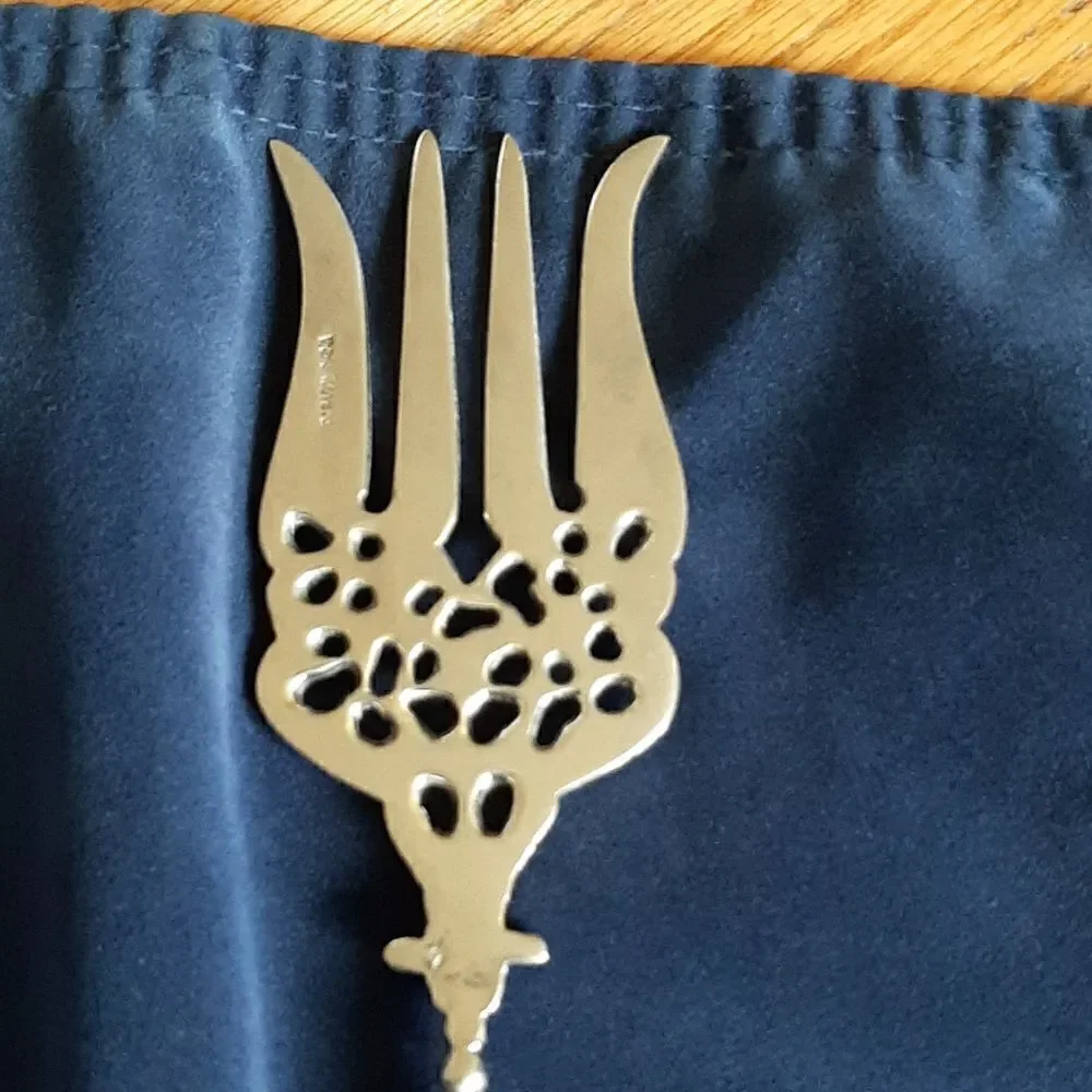 Vintage Paragon triple plate serving spoon and fork.